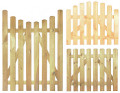 Staketentür Premium Kiefer getrocknet, kesseldruckimprägnierte oder naturbelassene Holzpforte